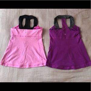 2 Lulu Lemon Racerback Fitted Tanks